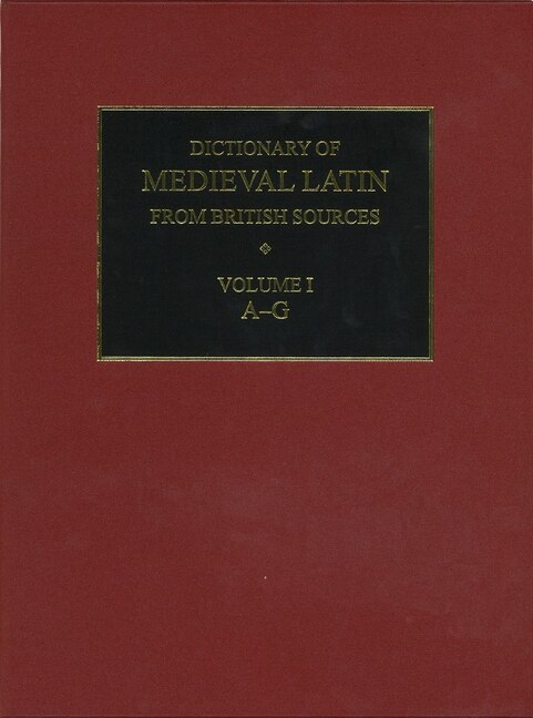 Front cover_Dictionary of Medieval Latin from British Sources