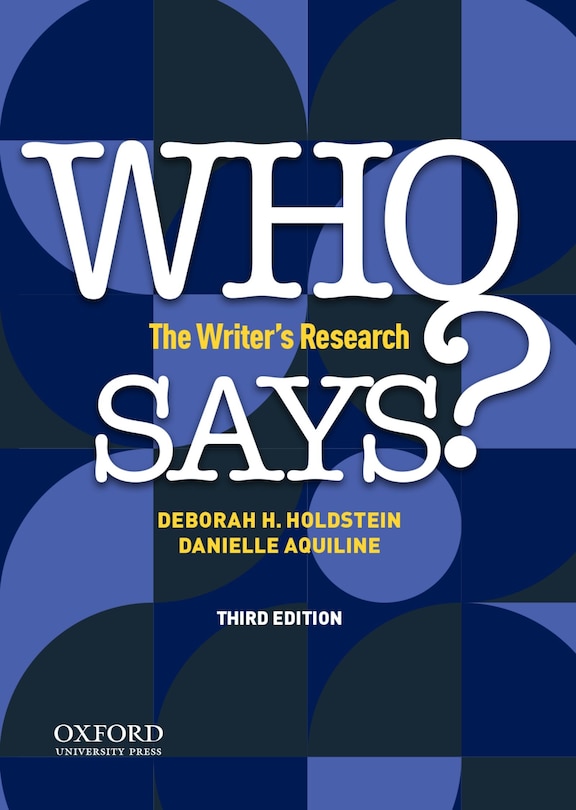 Front cover_Who Says?