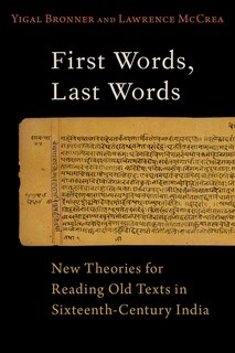 Front cover_First Words, Last Words