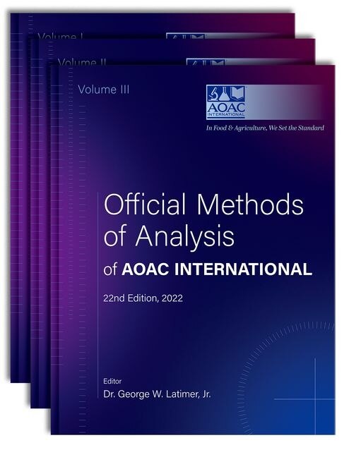 Front cover_Official Methods of Analysis of AOAC INTERNATIONAL