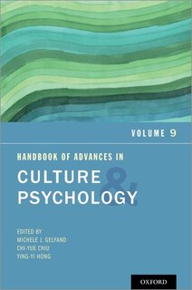 Front cover_Handbook Of Advances In Culture And Psychology