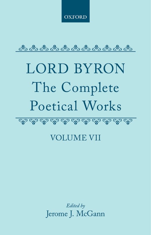 Couverture_The Complete Poetical Works: Volume 7