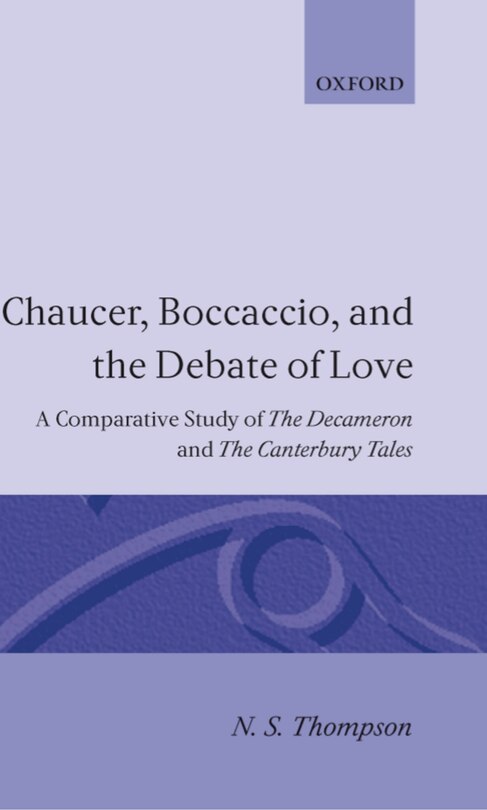 Front cover_Chaucer, Boccaccio, and the Debate of Love