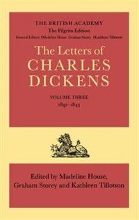 Couverture_The Pilgrim Edition of the Letters of Charles Dickens: Volume 3. 1842-1843