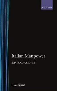 Italian Manpower 225 BC-AD 14: Italian Manpower 225 Bc - Ad 1