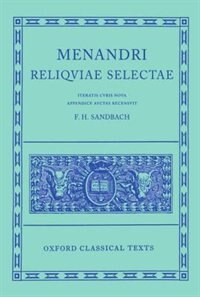 Front cover_Menander Reliquiae Selectae