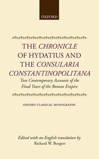 Front cover_The Chronicle of Hydatius and the Consularia Constantinopolitana