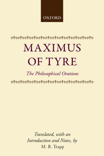 Front cover_Maximus of Tyre: The Philosophical Orations