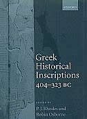 Couverture_Greek Historical Inscriptions, 404-323 BC