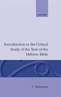 Couverture_Introduction to the Critical Study of the Hebrew Bible