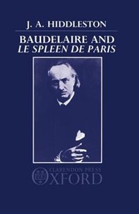 Front cover_Baudelaire and `Le Spleen de Paris'