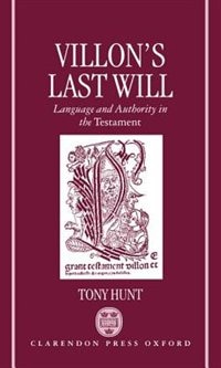 Front cover_Villon's Last Will
