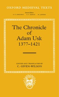 Front cover_The Chronicle of Adam Usk 1377-1421