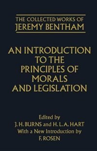 Front cover_The Collected Works of Jeremy Bentham: An Introduction to the Principles of Morals and Legislation