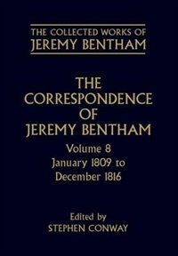 Front cover_The Collected Works of Jeremy Bentham: Correspondence: Volume 8