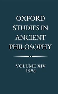Front cover_Oxford Studies in Ancient Philosophy: Volume XIV, 1996
