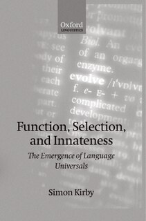 Front cover_Function, Selection, and Innateness