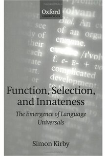 Front cover_Function, Selection, and Innateness