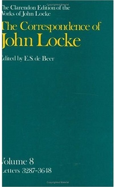 Front cover_The Clarendon Edition of the Works of John Locke: Correspondence: Volume VIII. Letters 3287-3648