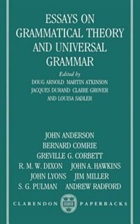 Couverture_Essays on Grammatical Theory and Universal Grammar