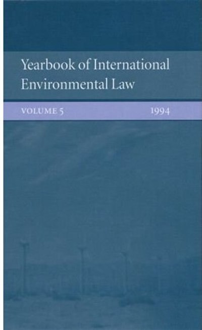Couverture_Yearbook of International Environmental Law: Volume 5, 1994