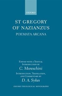 Front cover_Gregory of Nazianzus: Poemata Arcana