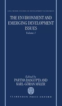 Couverture_The Environment and Emerging Development Issues: Volume 1