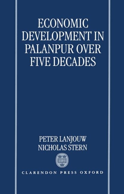 Front cover_Economic Development in Palanpur over Five Decades