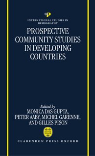Couverture_Prospective Community Studies in Developing Countries