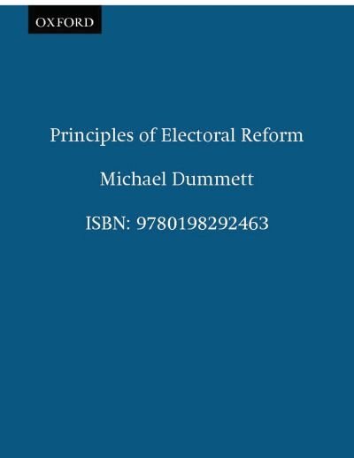 Front cover_Principles of Electoral Reform