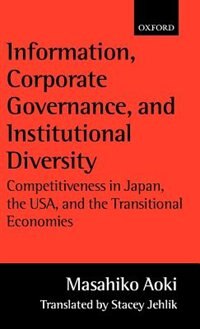 Couverture_Information, Corporate Governance, and Institutional Diversity