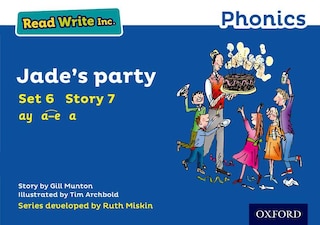 Couverture_Read Write Inc. Phonics: Blue Set 6 Storybook 7 Jade's Party