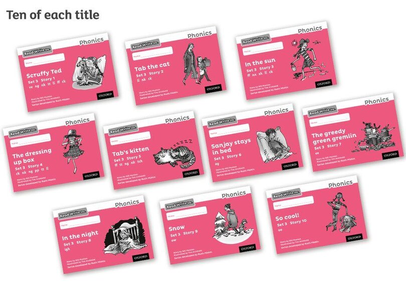 Read Write Inc. Phonics: Black and White Pink Set 3 Storybooks Pack of 100