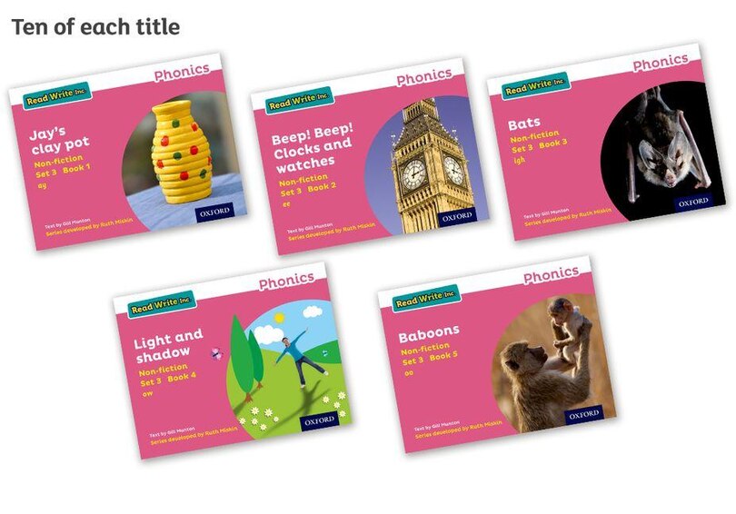 Read Write Inc. Phonics: Pink Set 3 Non-fiction Pack of 50