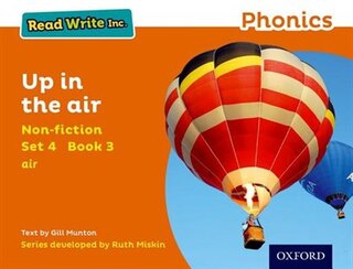 Couverture_Read Write Inc. Phonics: Non-fiction Orange Set 4 Book 3 Up in the Air