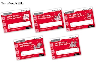 Couverture_Read Write Inc. Phonics: Get Writing! Red Ditty Books 15 Pack of 50