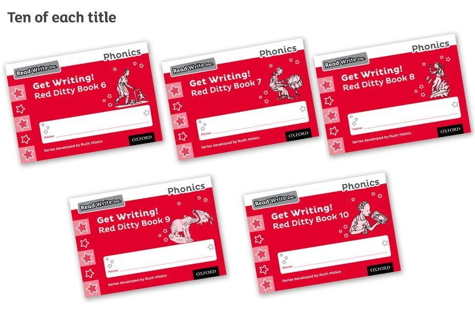 Read Write Inc. Red Ditty Books 10冊セット Buy Read Write Inc. Phonics Red Ditty books: Pack of 10