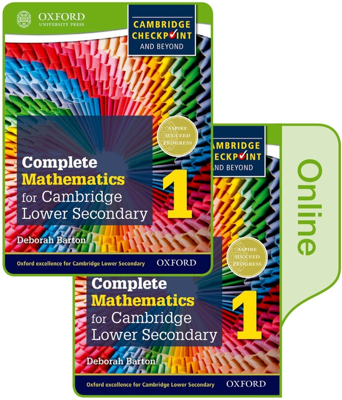 Front cover_Complete Mathematics for Cambridge: Lower Secondary Book 1 Print and Online Student Book