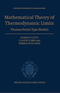Couverture_Mathematical Theory of Thermodynamic Limits