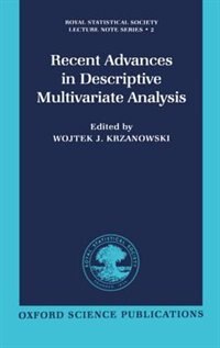 Couverture_Recent Advances in Descriptive Multivariate Analysis