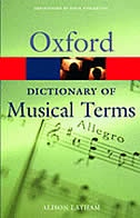 Front cover_Oxford Dictionary of Musical Terms