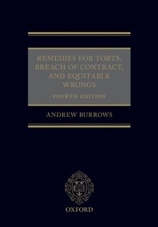 Front cover_Remedies For Torts, Breach Of Contract, And Equitable Wrongs