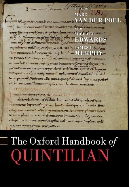 Front cover_The Oxford Handbook Of Quintilian