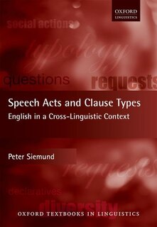 Front cover_Speech Acts and Clause Types