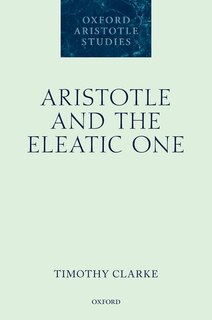 Front cover_Aristotle and the Eleatic One