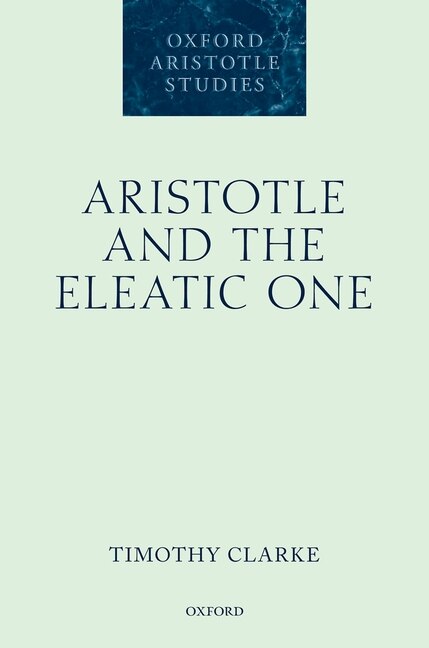 Front cover_Aristotle and the Eleatic One