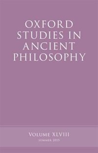 Couverture_Oxford Studies in Ancient Philosophy, Volume 48