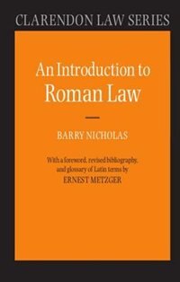Front cover_An Introduction to Roman Law