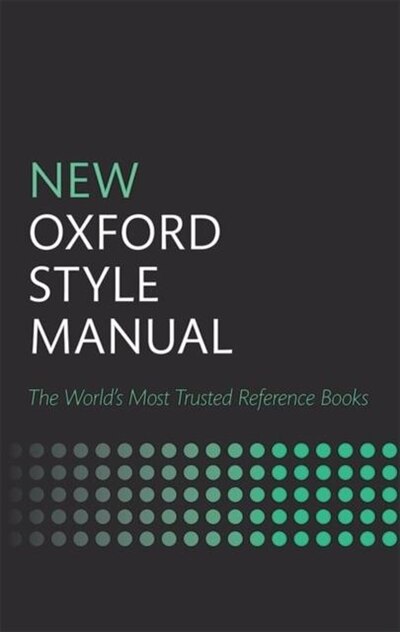 Front cover_New Oxford Style Manual