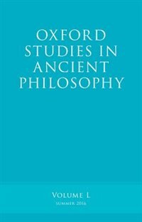 Couverture_Oxford Studies in Ancient Philosophy, Volume 50